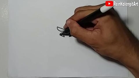 Drawing Monkey character graffiti