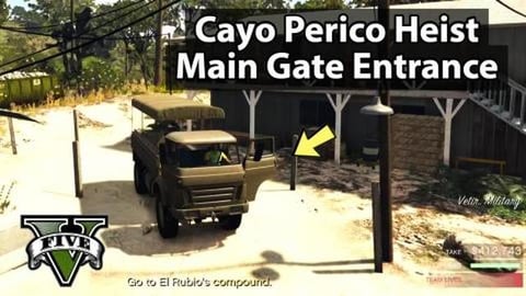 Cayo Perico Main Gate Entrance GTA Online