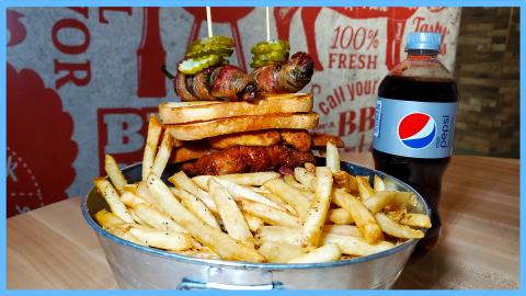 This EPIC BBQ Sandwich Challenge Gets Served In A Bucket!...