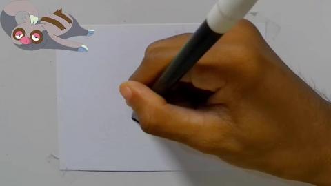 Drawing pokemon Slakoth