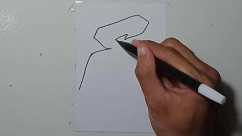 Drawing Graffiti letter E V3