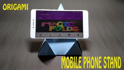 PAPER PHONE STAND without Glue | PAPER MOBILE PHONE MOUNT...