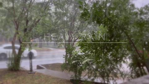 Heavy Rain Sound | Calm Sleep | Rain and Thunder