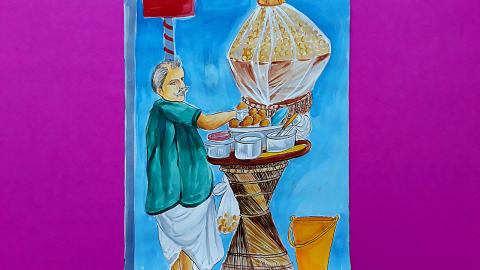 Phuchkawala of Kolkata | Sumana's Artwork