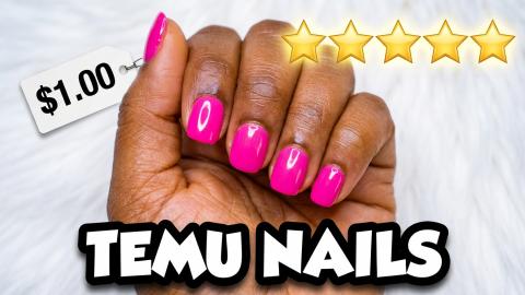 Can $1 Temu Press-Ons Actually Look This Good? No Polish ...