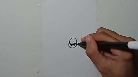 DRAWING CARTOON GRAFITI SQUID CONE