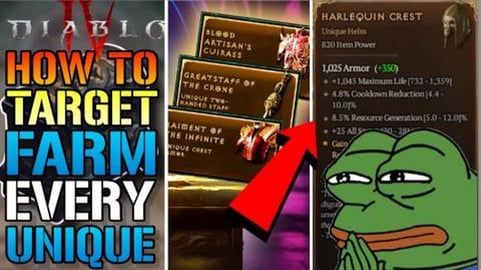 Diablo 4: NEW Way To "Target Farm" EVERY Unique Item In T...