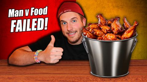 THE 50 WING CHALLENGE MAN VS FOOD FAILED!