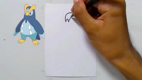 Draw Pokemon prinplup shorts