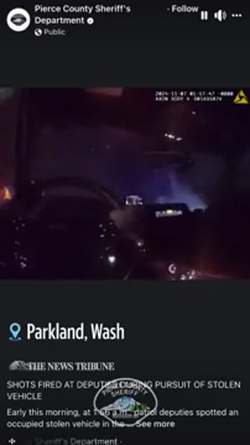 Shots fired at Pierce County deputies during Parkland pursuit | Tacoma ...