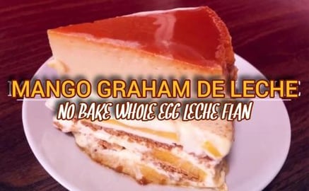 No Bake Mango De Leche Cake