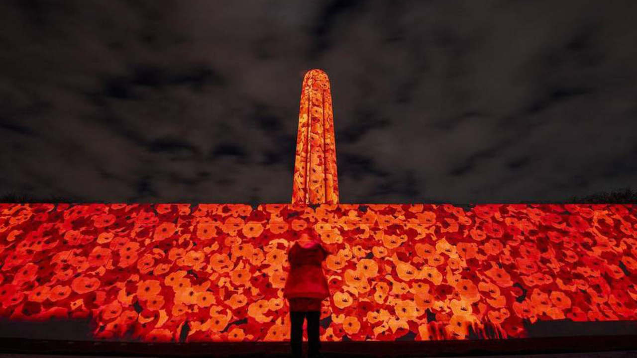 During the NFL Draft in Kansas City, Liberty Memorial will glow red with  poppies