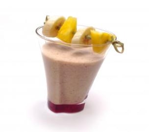 Banana Pineapple Almond Chia Smoothie