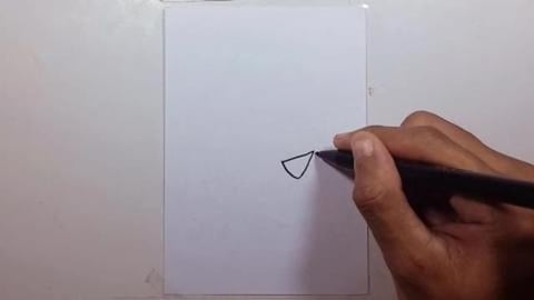 Drawing Monster-pumpkin-using-pirate-hat graffiti