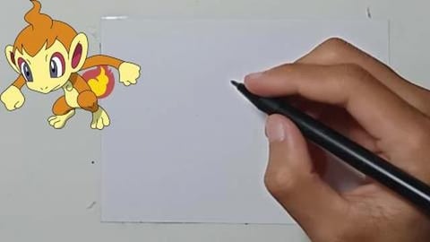 Drawing Pokemon chimchar