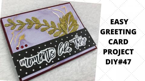 EASY GREETING CARD PROJECT DIY#47-SPELLBINDERS CARD KIT O...