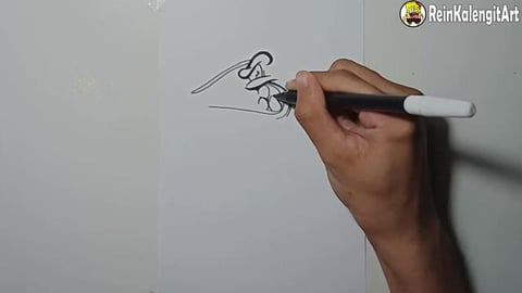 Drawing Graffiti Barracuda Mascot character