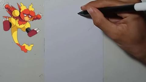 Drawing Pokemon MAGMAR