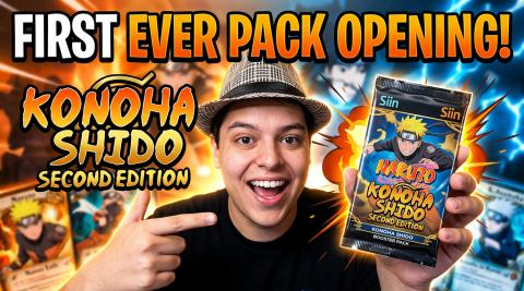 Naruto Mythos TCG Opening my first ever Konoha Shido Boos...