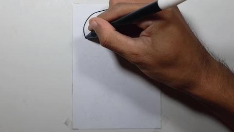 Drawing grandpa zombie graffiti