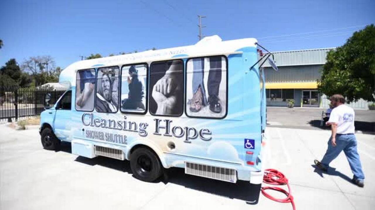 Mobile showers will let homeless wash away dirt, soak up dignity