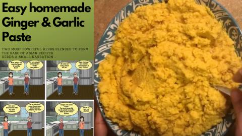 Homemade super easy- Ginger and Garlic Paste