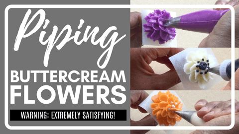 Piping Buttercream Flowers: Satisfying Compilation!