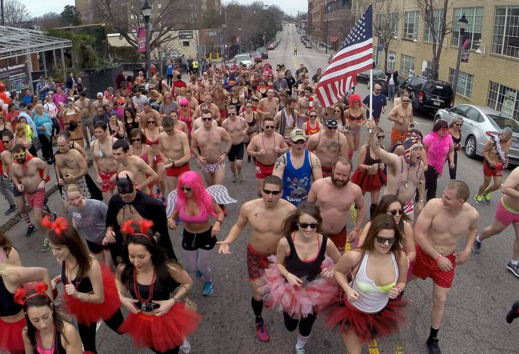 Cupid's Undie Run underwear race in Durham for charity