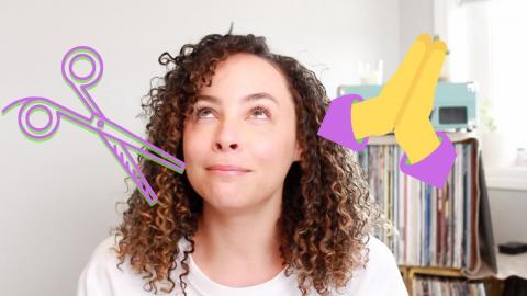 curly cut | before & after 