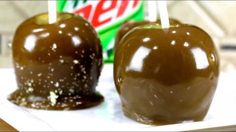 Mountain Dew Caramel Apples 