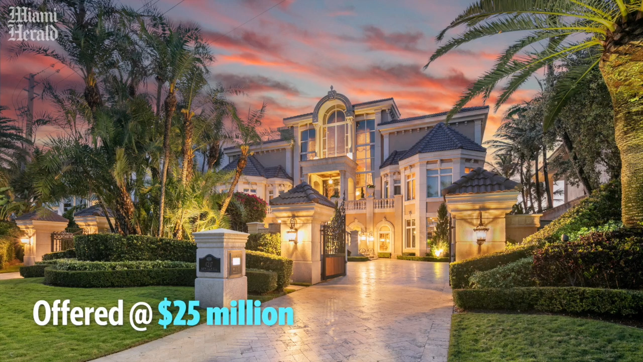 25 million mansion for sale in Highland Beach, FL for sale Miami Herald