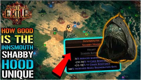 Path Of Exile 2: "Innsmouth Shabby Hood" Unique Guide! Ho...
