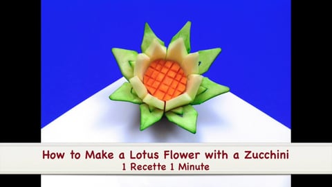 How to Make a Lotus Flower with a Zucchini