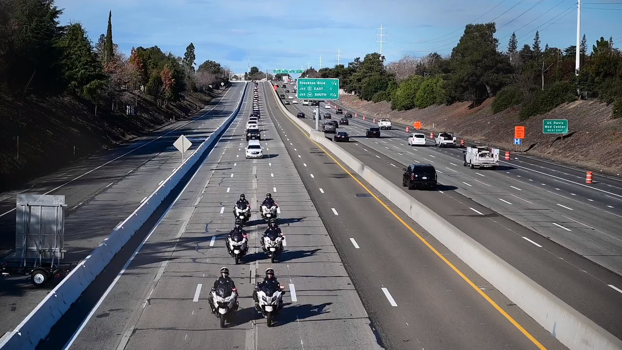 Video Of Procession For Slain Sacramento CA Sheriff's Deputy ...