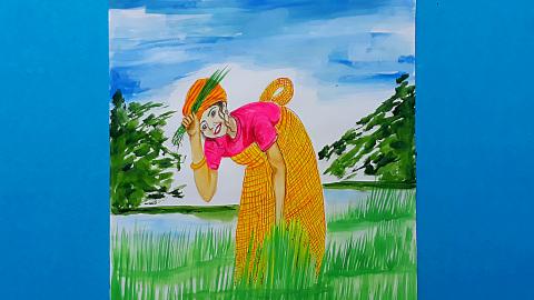 Peasant Woman | Sumana's Artwork