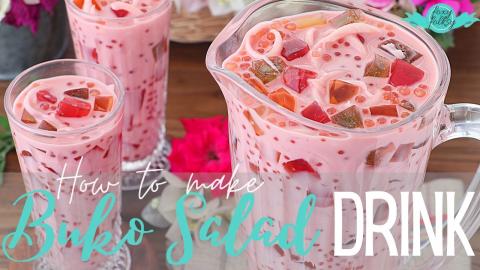 How to make BUKO SALAD DRINK Recipe | FOXY FOLKSY - Filip...