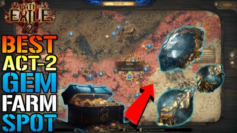Path Of Exile 2: BEST Uncut Skill & Support Gem FARM! EAS...
