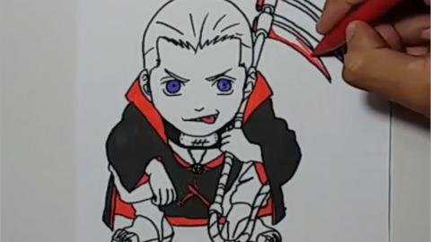Drawing chibi hidan akatsuki