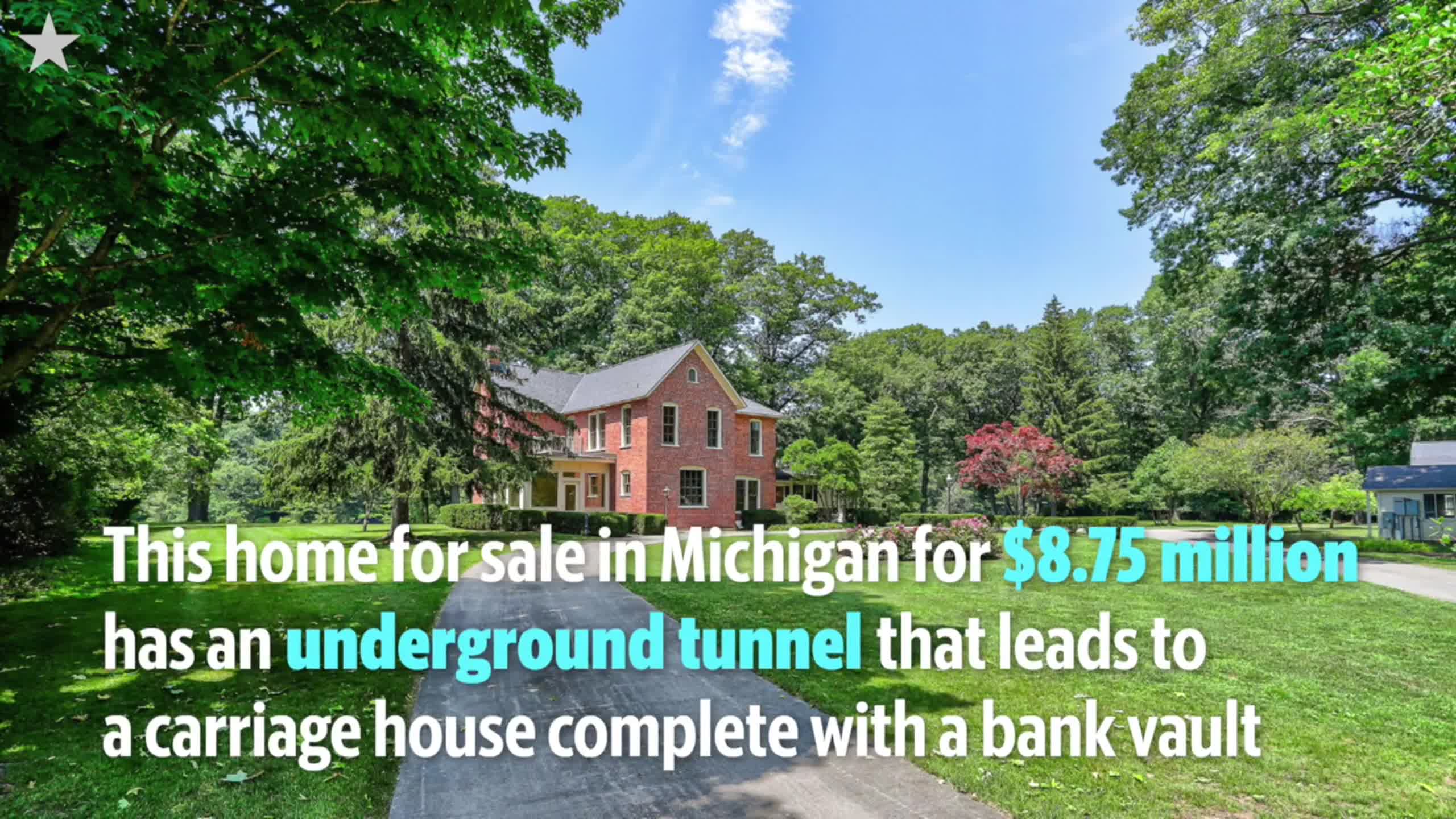 Video Underground tunnel in Michigan home for sale Kansas City Star