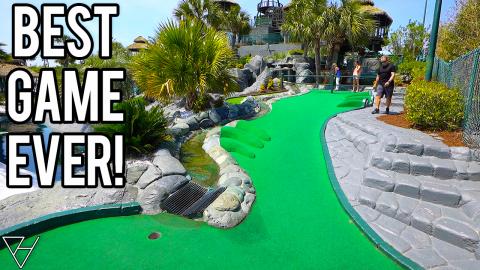 Our Best Mini Golf Game Ever! - So Many Hole In Ones! (Pa...
