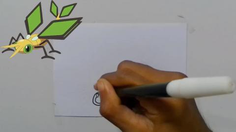 Drawing pokemon Vibrava shorts