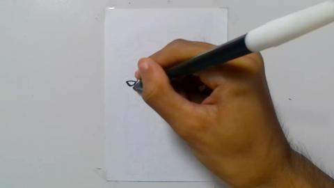 Drawing graffiti zombie doctor with big syringe
