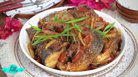 BANGUS SA TAUSI - MILKFISH IN SALTED BLACK BEAN SAUCE