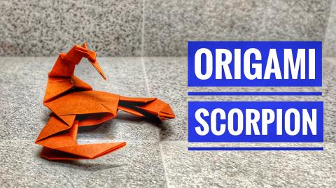 Origami Scorpion | Origami tutorial | Paper craft