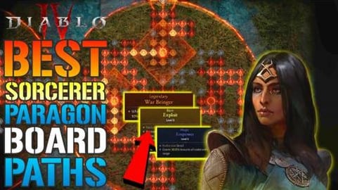 Diablo 4: BEST "Paragon Board" Paths For The Sorcerer! Al...