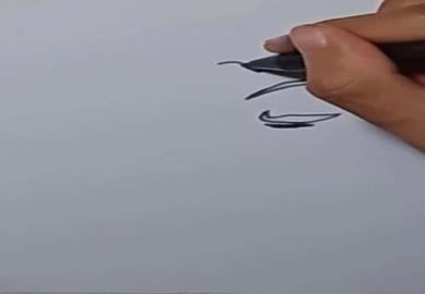 DRAW FACE WITH STREAM FROM NOSE CHAGE #SHORTS