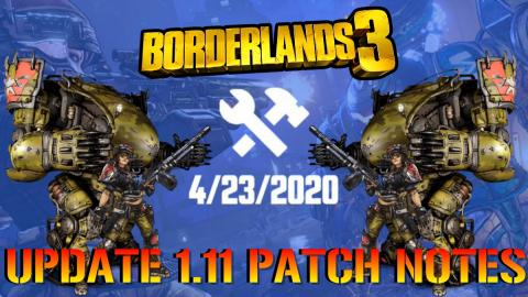 Borderlands 3: NEW UPDATE! 1.11 PATCH NOTES | REVENGE OF ...