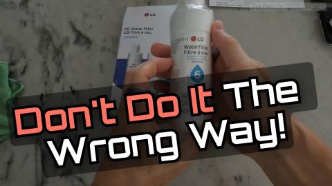 LG LT1000P Water Filter Replacement Guide Install Tighten...