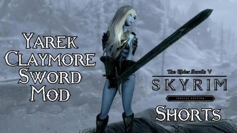 Yarek Claymore Upgraded - Fire Enchantment - TES V: Skyri...