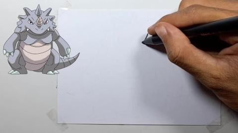 Drawing Pokemon RHYDON
